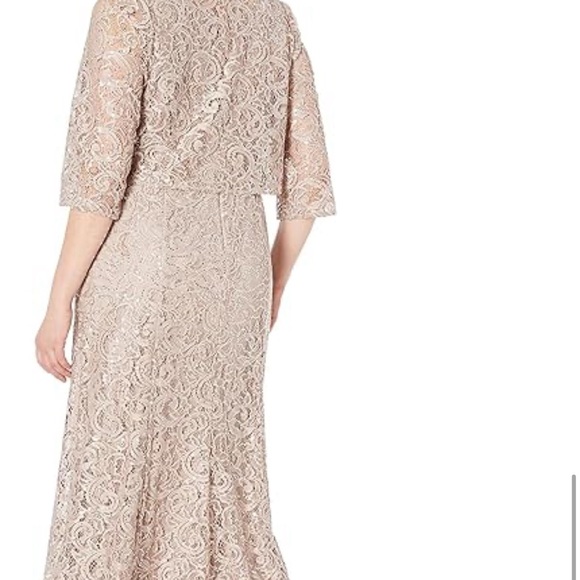 Alex Evenings Women's Two-Piece Set with Long Dress and Jacket, Plus Size 24 - Picture 7 of 7